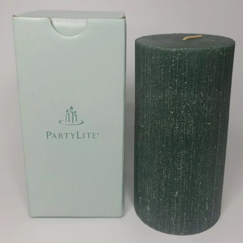 PartyLite Pillar Candle 3 x 6 Textured Retired Pine Berry NIB P2F/T36591